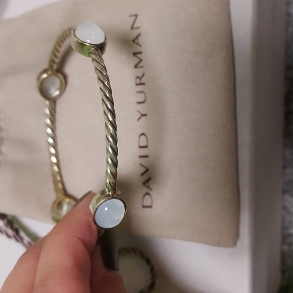 Authentic David Yurman mother of pearl cable bracelet - Picture 2 of 4